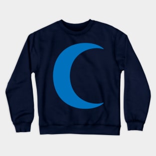 half moon (blue) Crewneck Sweatshirt